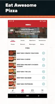 Lou Malnati's Pizzeria android App screenshot 4